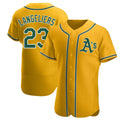 Fenge Athletics #23 Shea Langeliers Player Gold Authentic Alternate Stitched Jerseys