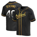 Fenge Athletics #40 Luis Severino player Gold Replica Black en Alternate Stitched Jersey