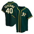 Fenge Athletics #40 Luis Severino player Green Replica Alternate Stitched Jersey