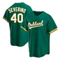 Fenge Athletics #40 Luis Severino player Green Replica Kelly Alternate Stitched Jersey