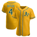 Fenge Athletics #4 Lawrence Butler player Gold Authentic Alternate Stitched Jersey
