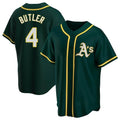 Fenge Athletics #4 Lawrence Butler player Green Replica Alternate Stitched Jersey