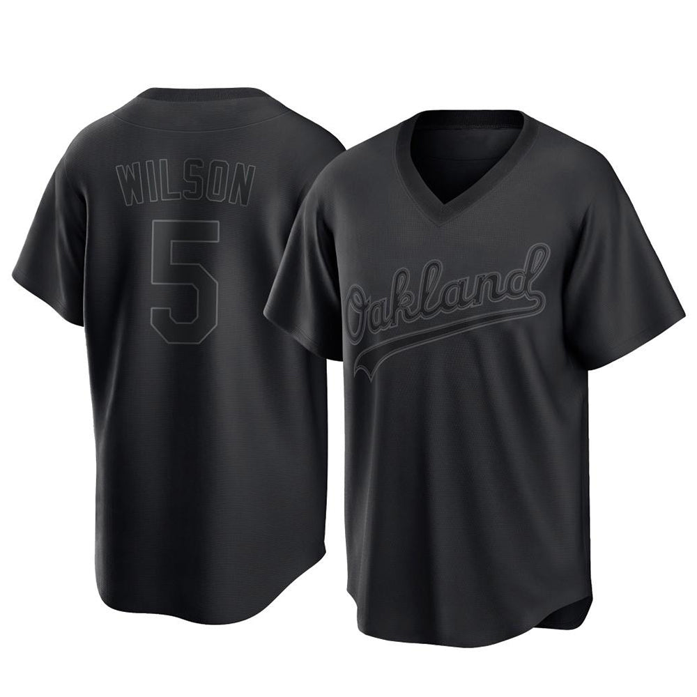 Fenge Athletics #5 Jacob Wilson Black Replica Pitch Fashion T shirt Stitched Jersey