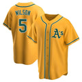 Fenge Athletics #5 Jacob Wilson Gold Replica Alternate Stitched Jersey