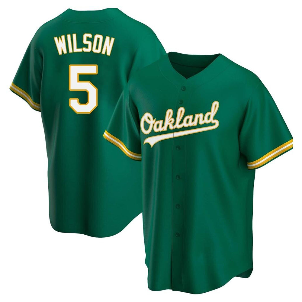 Fenge Athletics #5 Jacob Wilson Green Kelly Alternate Stitched Jersey