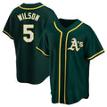 Fenge Athletics #5 Jacob Wilson Green Replica Alternate Stitched Jersey