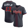 Fenge A.Braves #13 Ronald Acuna Jr. Navy 2025 Speedway Classic Alternate Elite Player Personalized Jersey