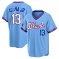 Fenge A.Braves #13 Ronald Acuna Jr. Powder Blue 2026 City Connect Stadium Stitched Personalized Jersey