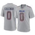 Fenge B.Bills #0 Keon Coleman Player Gray Game Stitched Jerseys