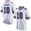 Fenge B.Bills #10 Khalil Shakir Player White Home Game  Stitched Jerseys