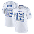 Fenge B.Bills #12 Jim Kelly Player White Rivalries Collection Game  Stitched Jersey
