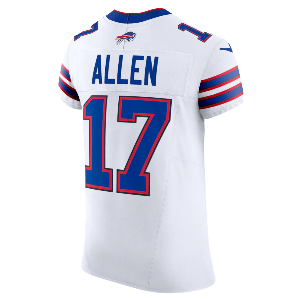 Fenge B.Bills #17 Josh Allen White Vapor F.U.S.E. Elite Stitched Jerseys