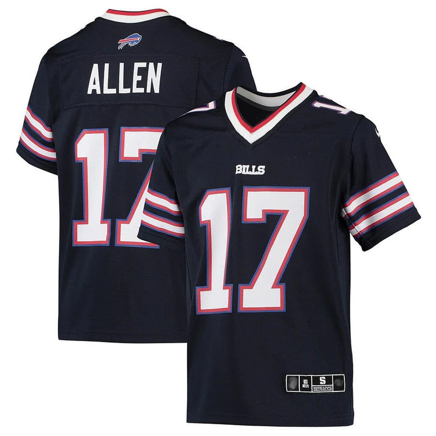 Fenge B.Bills #17 Josh Allen Player Navy Inverted  Game Stitched Jerseys