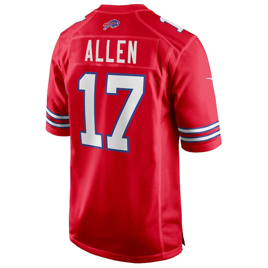 Fenge B.Bills #17 Josh Allen Player Red Alternate Game Stitched Jerseys