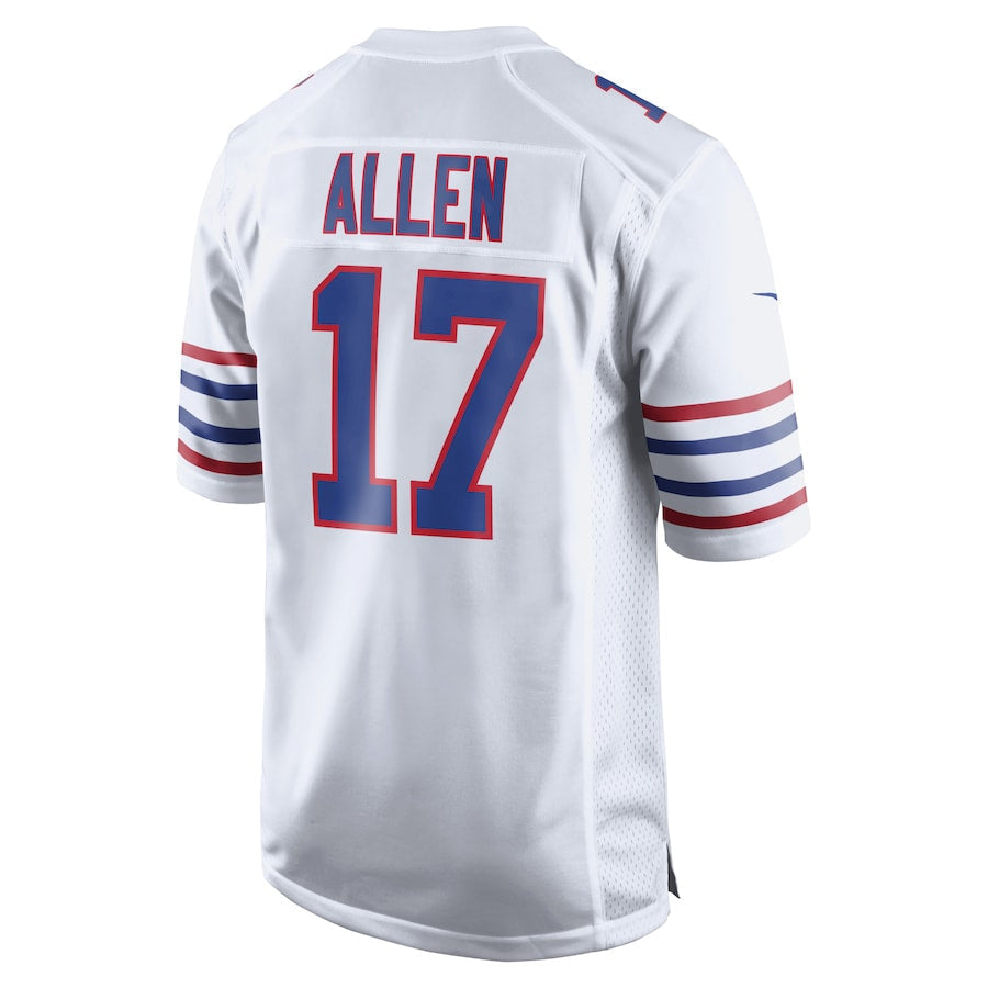 Fenge B.Bills #17 Josh Allen Player White Limited Game Stitched Jerseys