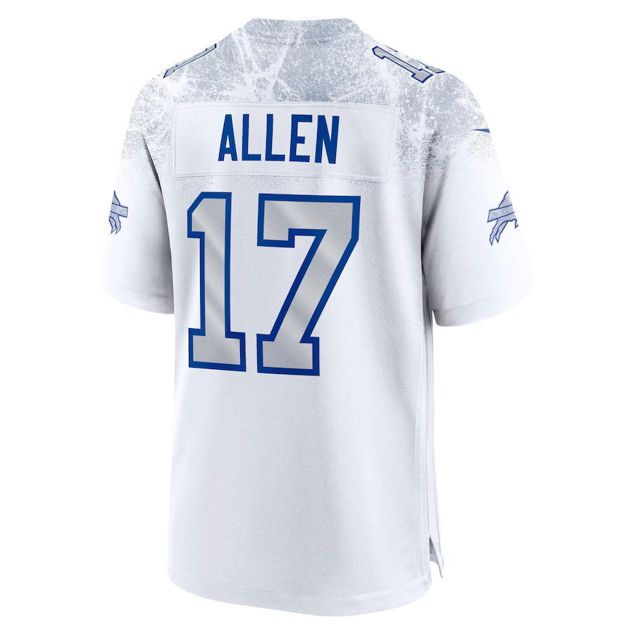 Fenge B.Bills #17 Josh Allen Player White Rivalries Collection Game Stitched Jerseys