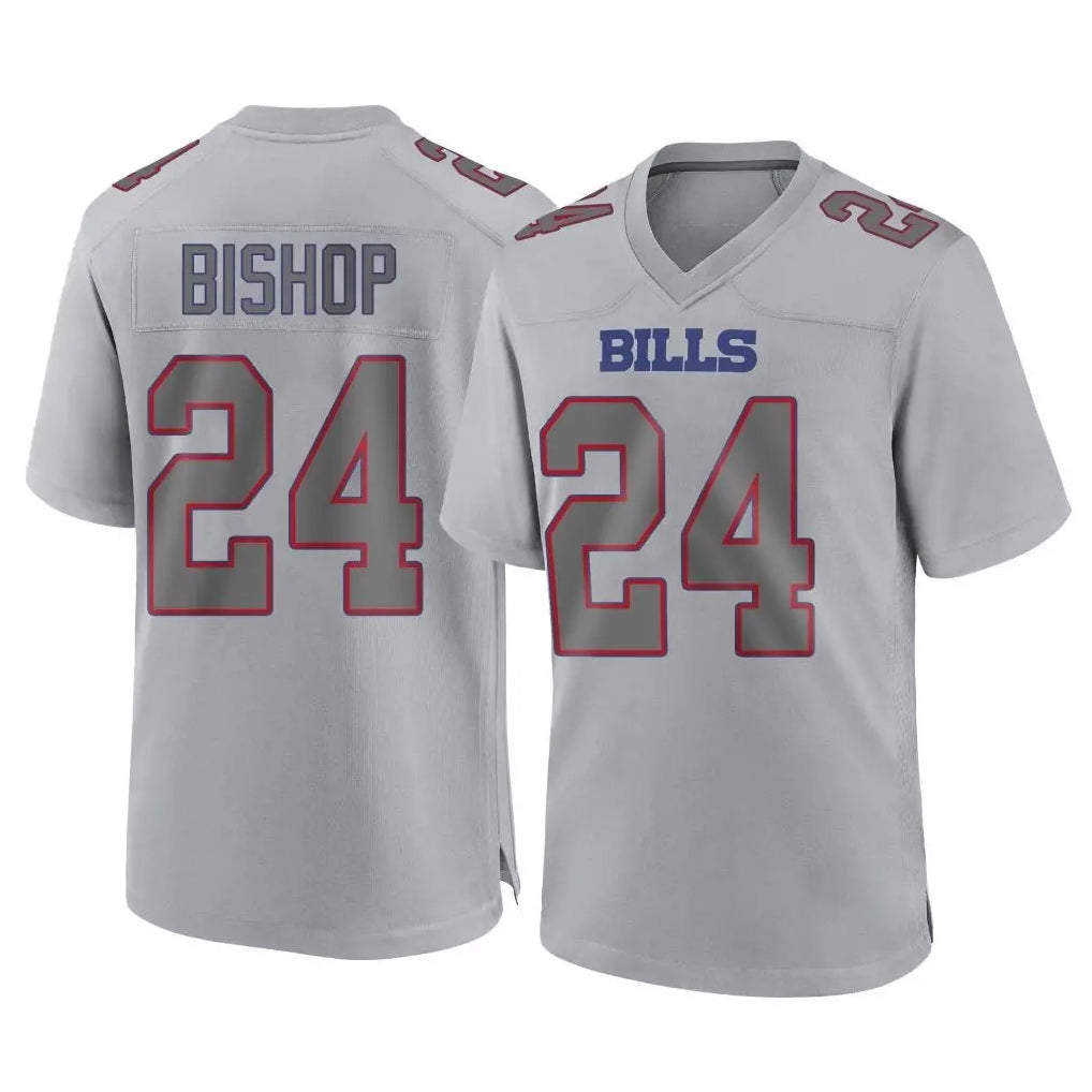 Fenge B.Bills #24 Cole Bishop Player Gray Fashion Home Game Stitched Jerseys