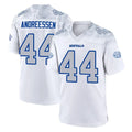 Fenge B.Bills #44 Joe Andreessen Player White Rivalries Collection Stitched Jerseys