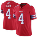 Fenge B.Bills #4 James Cook Player Red Vapor F.U.S.E. Limited Stitched Jerseys