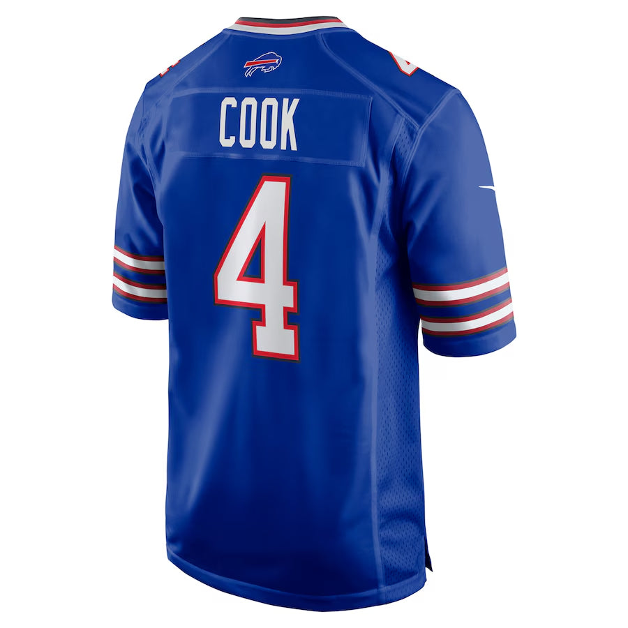 Fenge B.Bills #4 James Cook Player Royal Home Game Stitched Jerseys