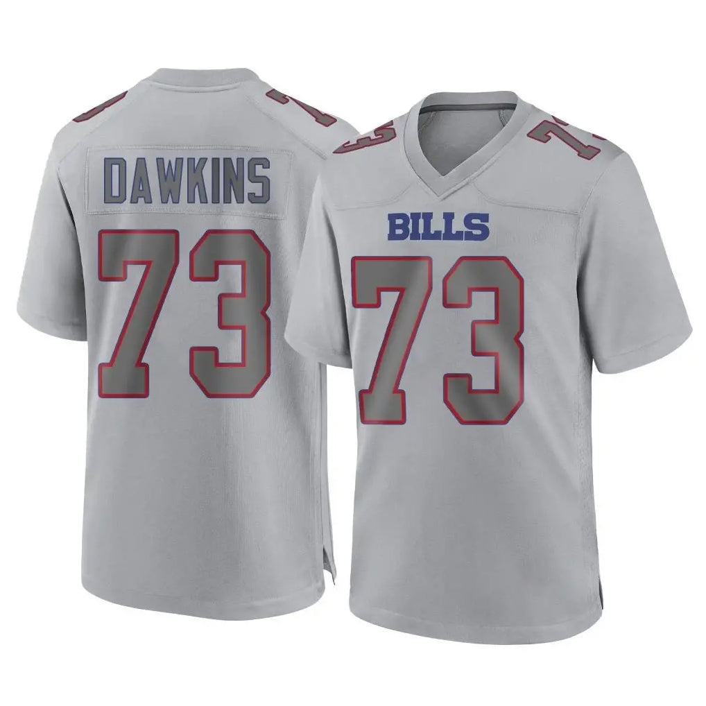 Fenge B.Bills #73 Dion Dawkins Player Gray Fashion Home Game Stitched Jerseys