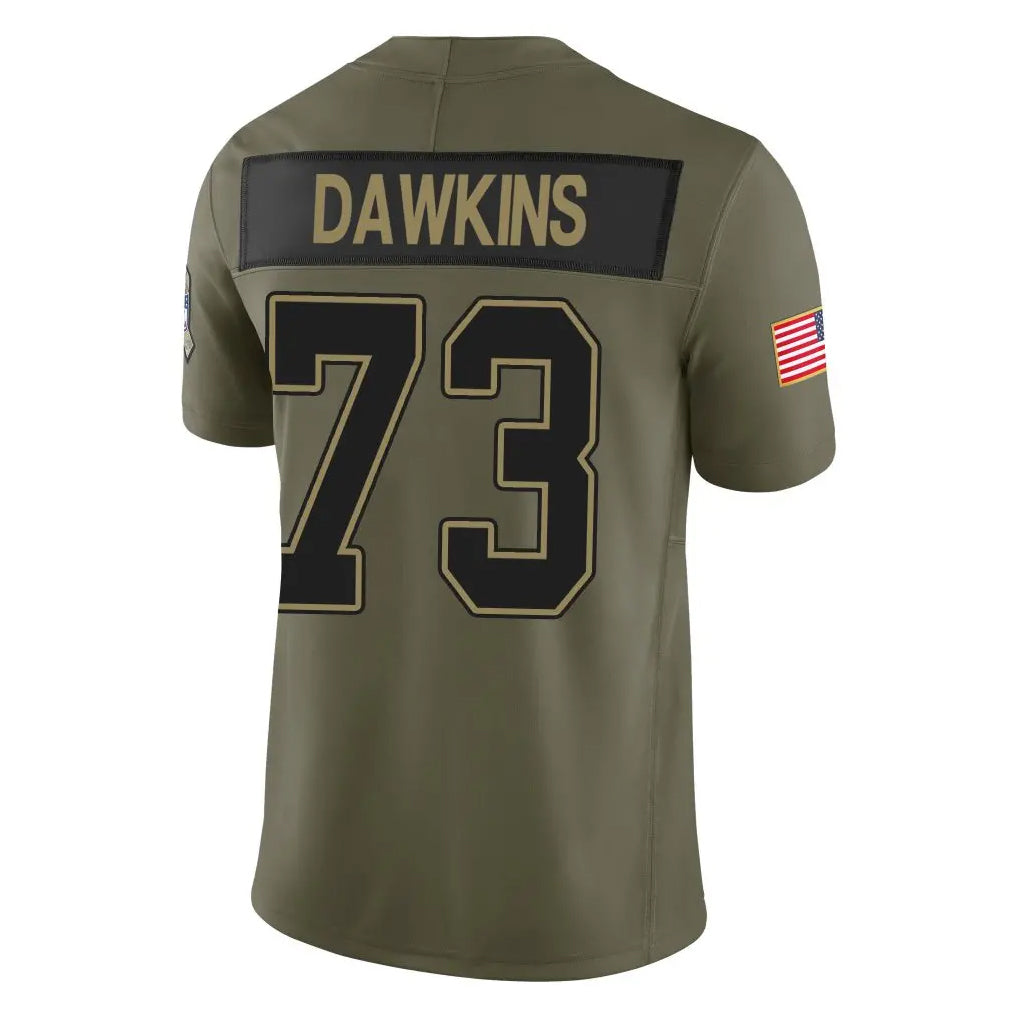 Fenge B.Bills #73 Dion Dawkins Player Olive Salute to Service Limited Home Game Stitched Jerseys