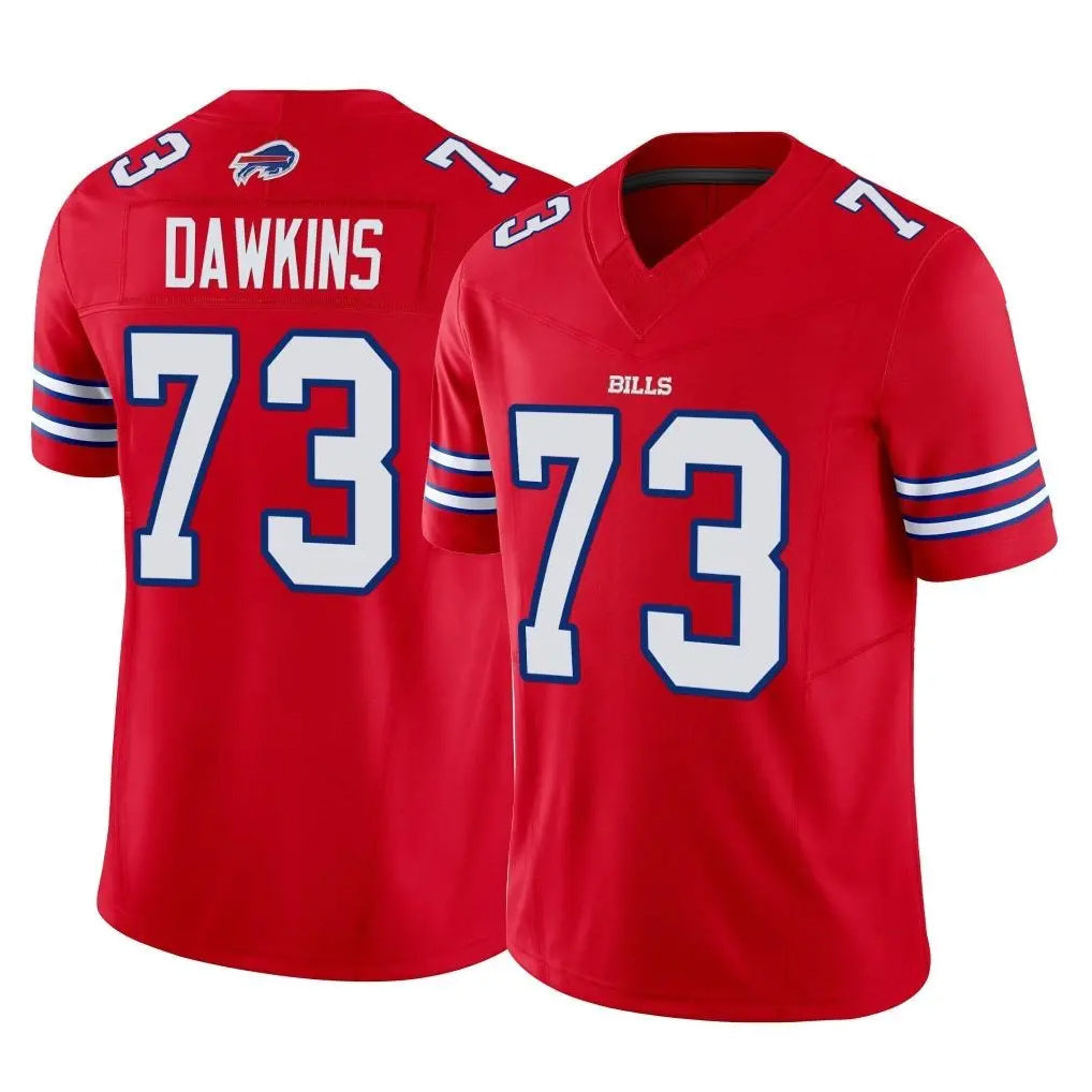 Fenge B.Bills #73 Dion Dawkins Player Red Vapor F.U.S.E. Limited Stitched Jerseys
