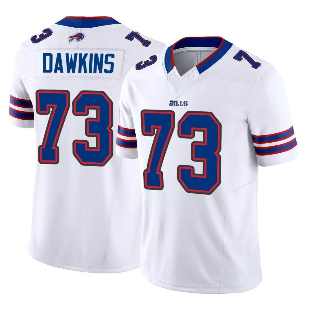 Fenge B.Bills #73 Dion Dawkins Player White Vapor F.U.S.E. Limited Home Game Stitched Jerseys