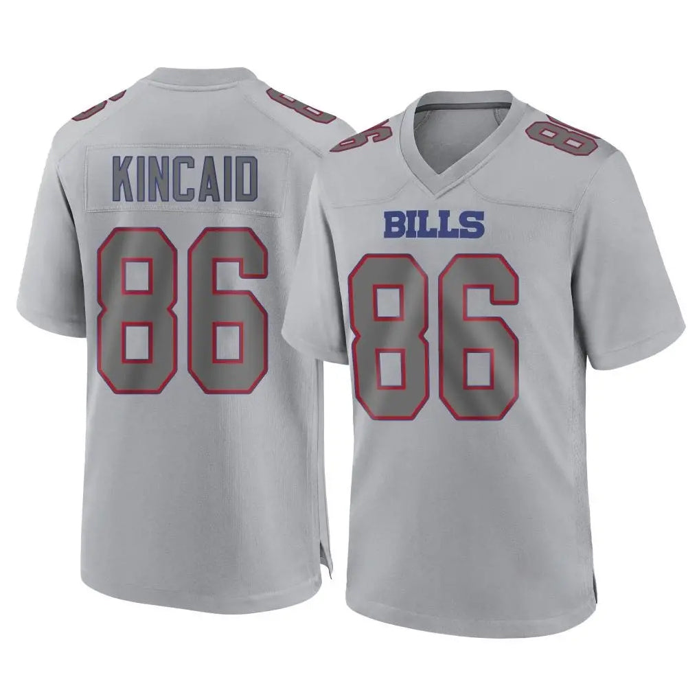 Fenge B.Bills #86 Dalton Kincaid Player Gray Fashion Home Game Stitched Jerseys