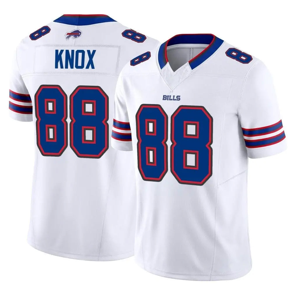 Fenge B.Bills #88 Dawson Knox Player White Vapor F.U.S.E. Limited Home Game Stitched Jerseys