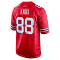 Fenge B.Bills #88 Dawson Knox Red Alternate Game Stitched Jerseys