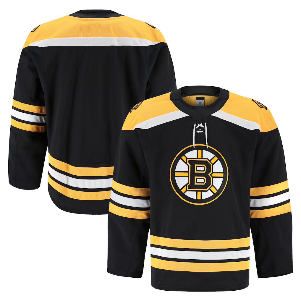 Fenge B.Bruins Black Home Authentic Pro Stitched Jerseys