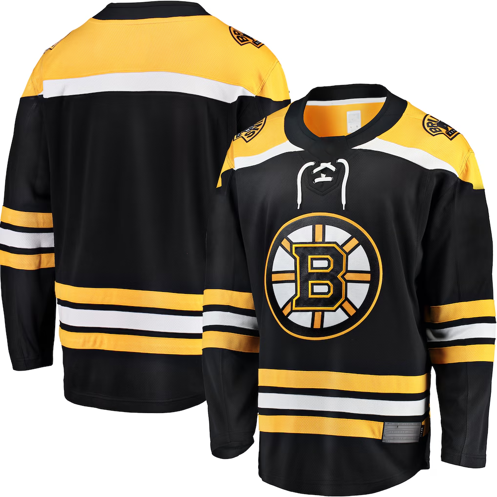 Fenge B.Bruins Black Home Premium Stitched Jersey