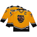 Fenge B.Bruins #77 Ray Bourque Mitchell & Ness Gold Big & Tall 1996-97 Blue Line 2.0 Stitched Jerseys