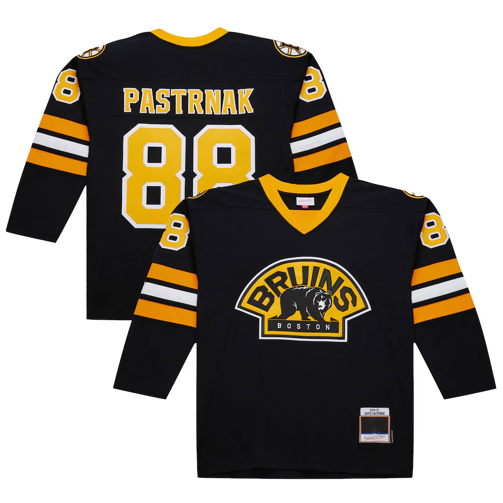 Fenge B.Bruins #88 David Pastrnak Black 2014-15 Power Play Stitched Jerseys