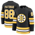 Fenge B.Bruins #88 David Pastrnak Black Home Premium Player Stitched Jerseys