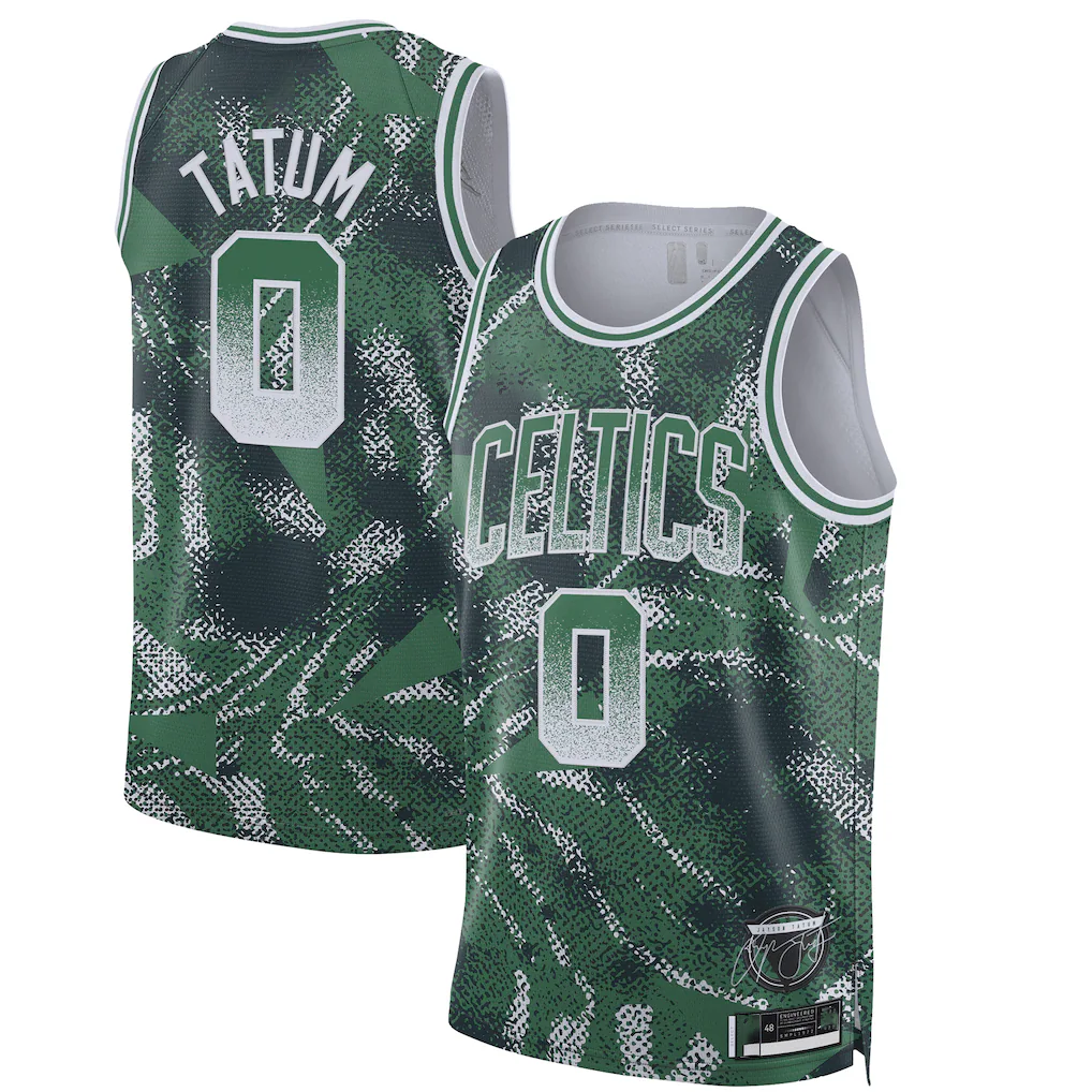 Fenge B.Celtics #0 Jayson Tatum Green 2025 Select Series Swingman Player Jerseys