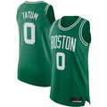 Fenge B.Celtics #0 Jayson Tatum Kelly Green Authentic Jerseys - Icon Edition