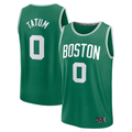 Fenge B.Celtics #0 Jayson Tatum  Kelly Green Fast Break Replica Player Jerseys - Icon Edition