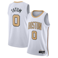 Fenge B.Celtics #0 Jayson Tatum White 2025 2026 Swingman Jerseys - City Edition