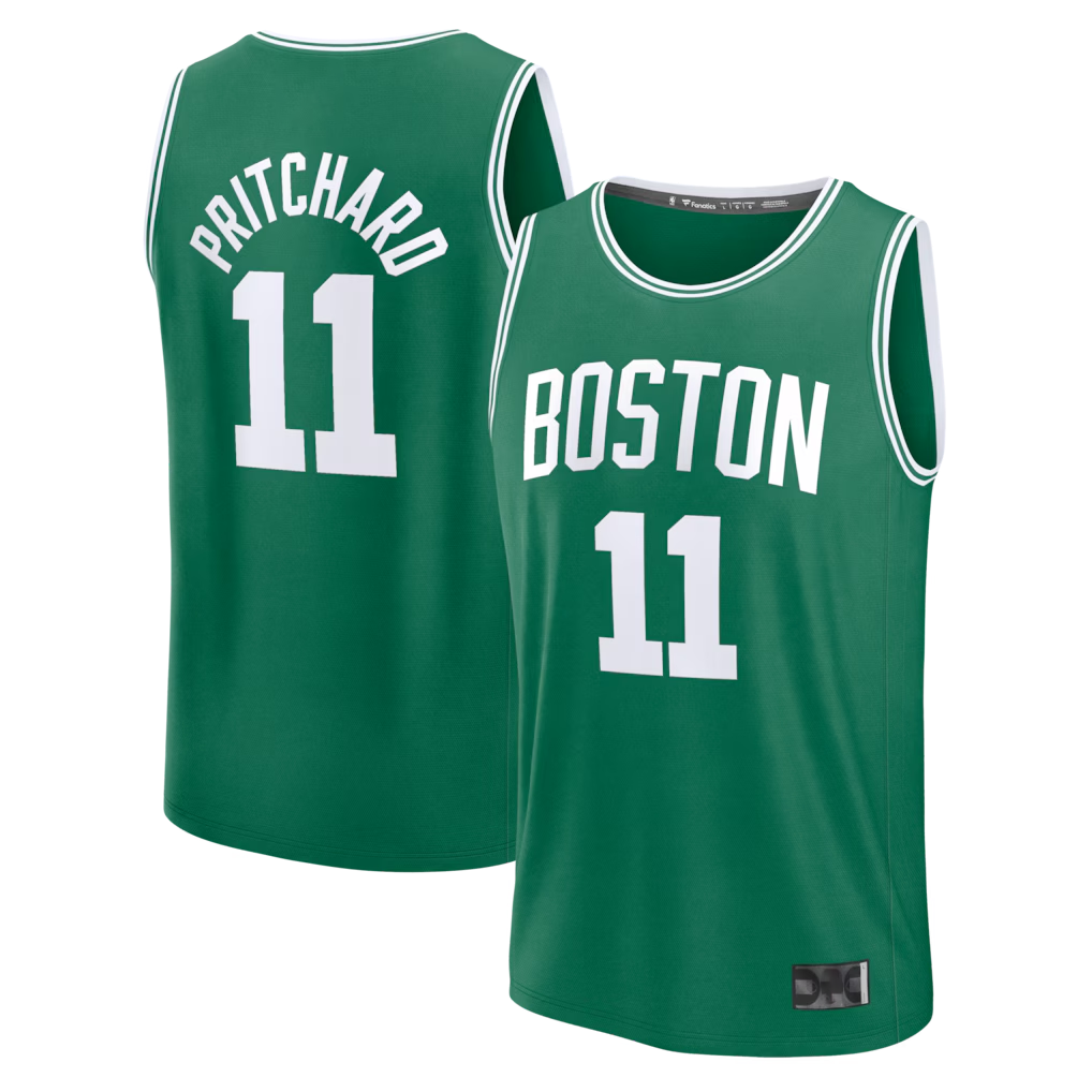 Fenge B.Celtics #11 Payton Pritchard Kelly Green Fast Break Replica Jerseys - Icon Edition