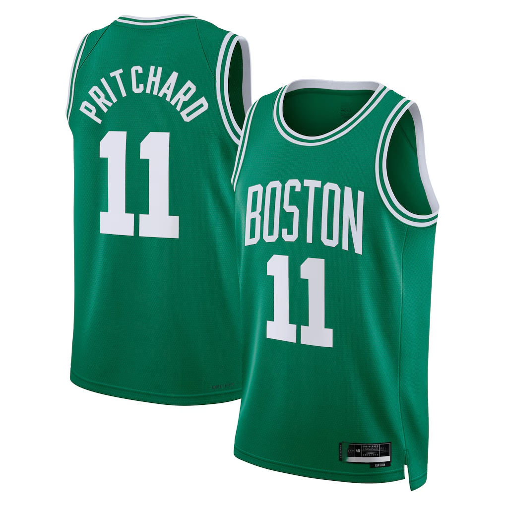 Fenge B.Celtics #11 Payton Pritchard Kelly Green Swingman Jerseys - Icon Edition