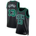 Fenge B.Celtics #13 Paul George Black Swingman Jerseys - Statement Edition