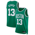 Fenge B.Celtics #13 Paul George Kelly Green Swingman Jerseys - Icon Edition