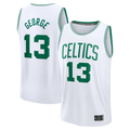 Fenge B.Celtics #13 Paul George  White Fast Break Replica Jerseys - Association Edition