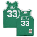 Fenge B.Celtics #33 Larry Bird Mitchell & Ness Kelly Green 1985-86 Hardwood Classics Throwback Team Jerseys