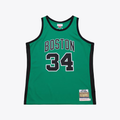 Fenge B.Celtics #34 Paul Pierce Mitchell & Ness Kelly Green 2007-08 Hardwood Classics Authentic Jerseys