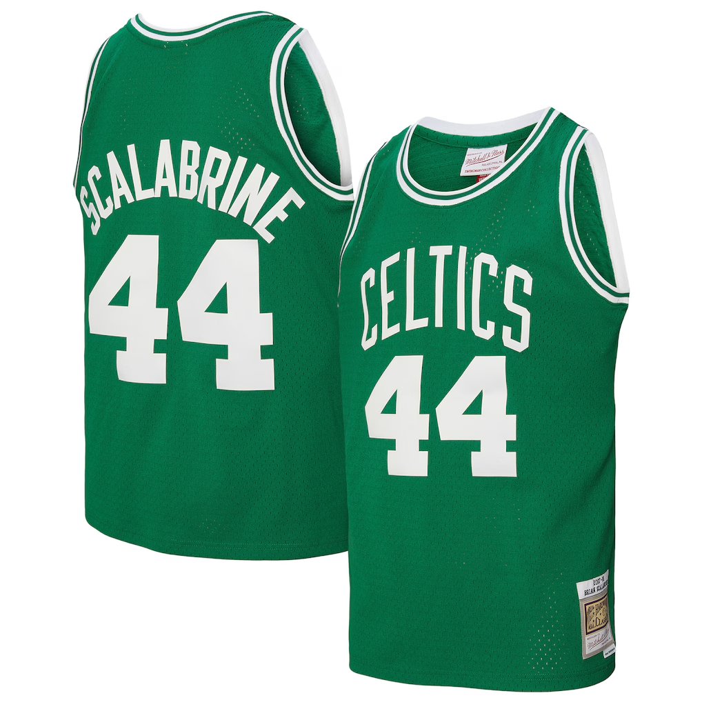 Fenge B.Celtics #44 Brian Scalabrine Mitchell & Ness Kelly Green 200708 Hardwood Classics Swingman Jerseys