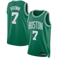 Fenge B.Celtics #7 Jaylen Brown Kelly Green Swingman Jerseys - Icon Edition