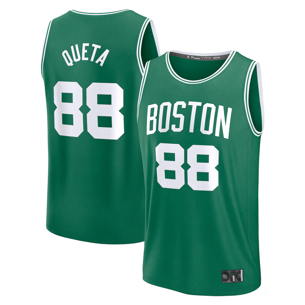 Fenge B.Celtics #88 Neemias Queta Kelly Green Fast Break Replica Player Jerseys - Icon Edition